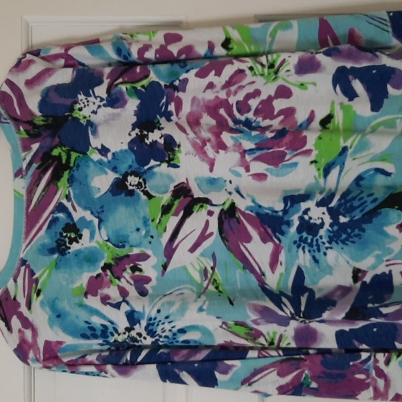 NWT WESTBOUND WOMAN PURPLE/BLUE FLORAL BLOUSE SZ 1X. - Picture 13 of 14